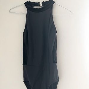 Eleve velvet side leotard M